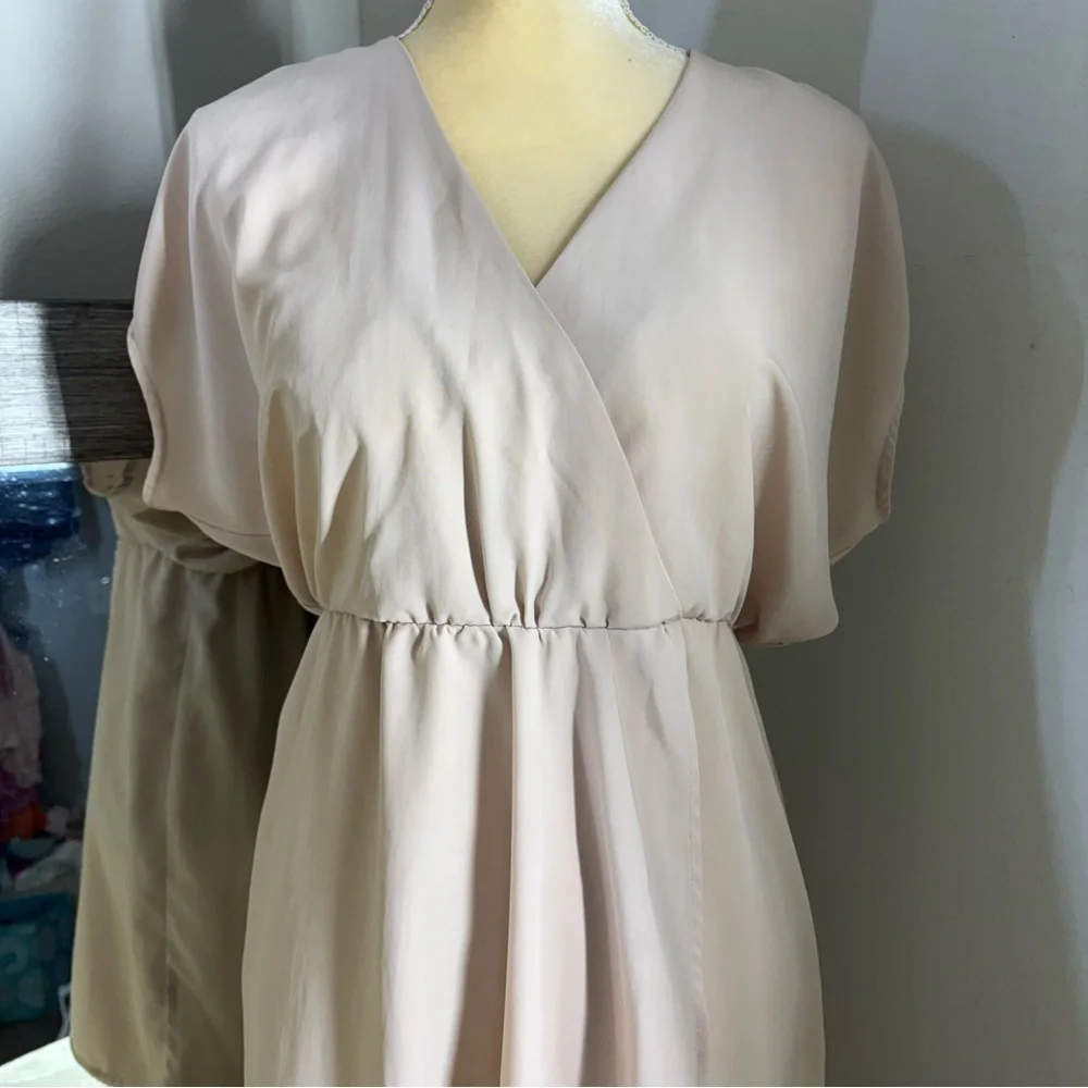 H&M Cream Dolman Sleeve V-Neck Sundress